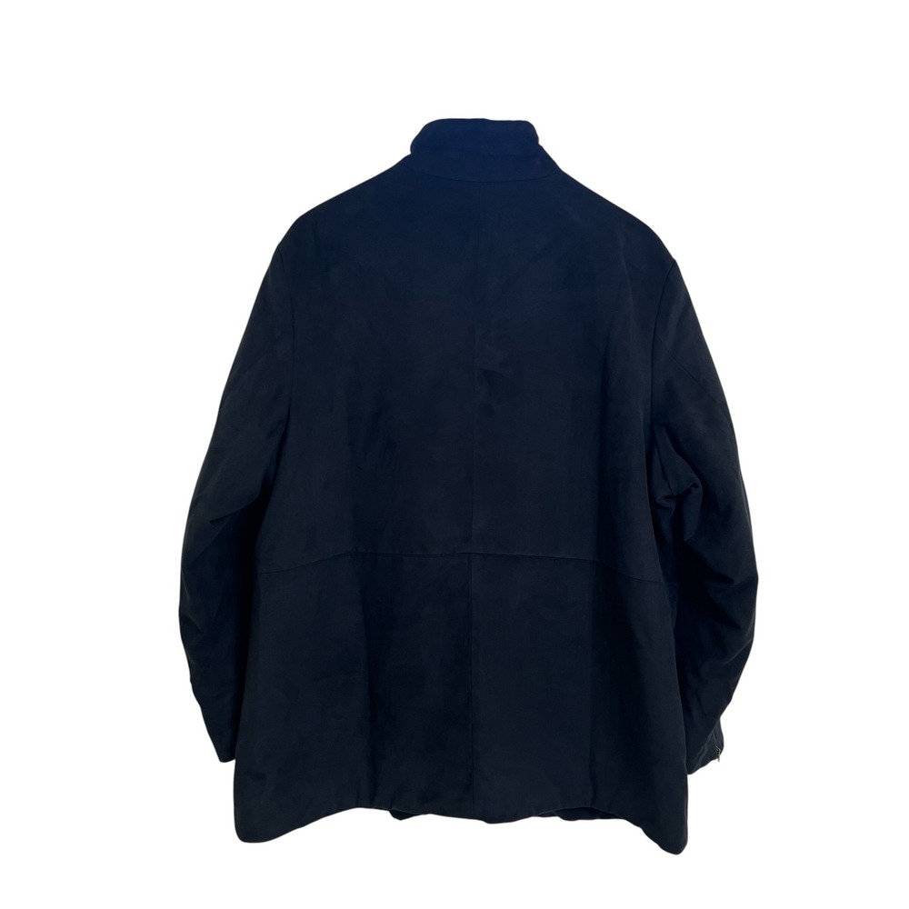 London Fog Limited Edition Black All Weather Faux Suede Quilted Jacket Women 1X - Picture 2 of 16